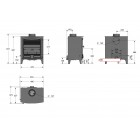 Ecosy+ Newburn 5 Wide "Idyllic" - 5kw - Defra Approved -  Eco Design Approved - Multi-Fuel Stove